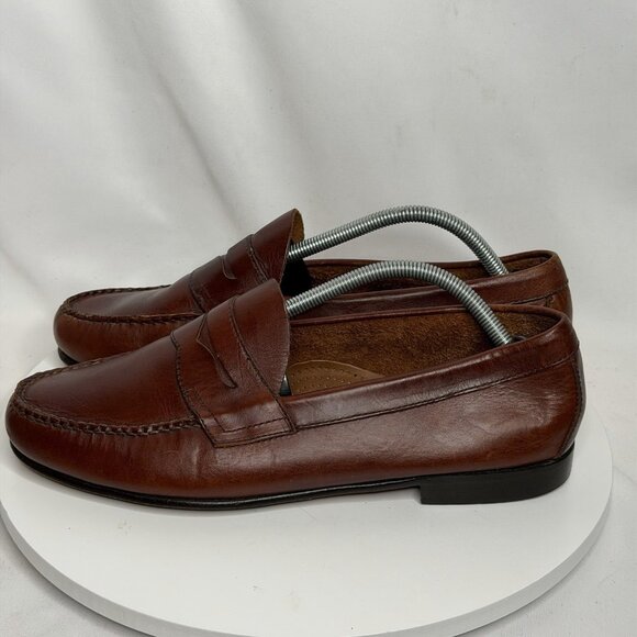 GH Bass Weejuns Penny Loafers Men’s 10EE Shoes Burgundy Classic Timeless Preppy - Picture 1 of 8